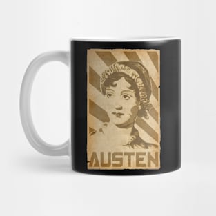 Jane Austen Retro Propaganda Mug